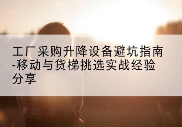 富县移动式升降机怎么选-工厂采购升降设备避坑指南-移动与货梯挑选实战经验分享
