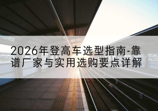 富县登高车厂家推荐-2026年登高车选型指南-靠谱厂家与实用选购要点详解